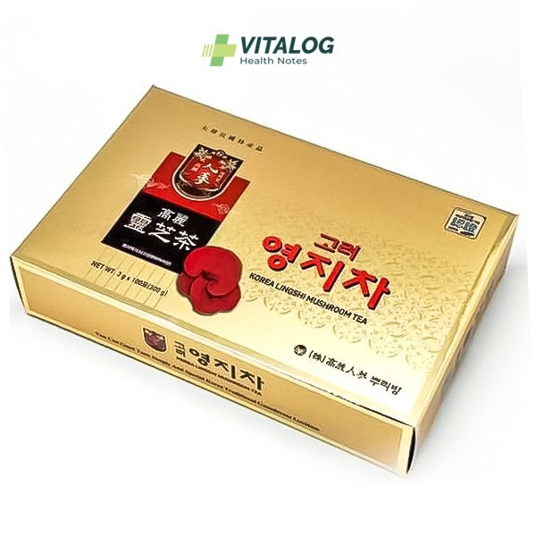 Trà linh chi Lingshi Mushroom Hàn Quốc - Vitalog Health - Công Ty Cổ Phần Giải Pháp Sức Khỏe Và Sắc Đẹp Thành Lộc